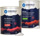 Gnary Nutrition Gnally Preworking Strawberry Lemonade (14.82oz) BCAAs Lemon Lime (10.58oz)