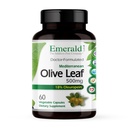 EMERALD LABS Mediterranean Olive Leaf 500mg - Gluten- Free, Vegan Olive Leaf Extract - Podporuje pleť, imunitní a srdeční zdraví - 60 Zeleninové kapsle (Až 60denní zásobování)