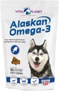 Vital Planet - Alaskan Omega33 Soft Chews for Dogs, Wild Alaskan Fish Oil - 30 Hickory Ochucené měkké Chews