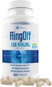 Ring Off (60 Caps) - Tinnitus Relief for Ringing Ears, Clear Tinnitus Quieting Ear Ringing Relief & Restorating Inner Peace, Ginkgo Biloba, Zinc Picolinate & More - Efektivní podpora zdraví sluchu (1)