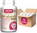 Jarrow Displaas QH-Absorb, 100 mg, Ubiquinol Dietní dodatek pro zdravou kardiovaskulární funkci, 120 Softgels, 120 denní dodávky, 12 balení