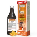 EMULSION DE ESCOCIA Cod Jaterní olej, dodatek stravy, vitaminy A, B1, D a E, Podpora imunitního systému, Orange Flavor (15.3 Fl Oz / balení po 1)