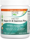 Iontový fizz Super D- K vápník Plus podle čisté esence - s extra hořčík, vitamin D3, vitamin K2 - Orange Vanilla - 14.82oz
