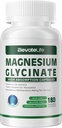 Glycinát hořečnatý 400 MG na podání 100% chelatovaný pro vysokou absorpci, Gentle On Stomach, Non- GMO, 180 Vegetariánských kapslí
