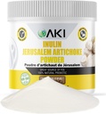 AKI Inulin Jerusalem Artyčok Powder (6oz / 170g) Dobrý v Fiber & Prebiotic, Ideální pro kávu, Smoothies, Juice & Other Meals - Vegan, gluten- Free (Balení po 1)