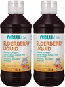 Nyní doplňky, Liquid Elderberry pro děti se zinkem a Astragalus, Imunitní podpora *, 8-Ounce, Balení květen Vary (Balení po 2)