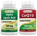Nejlepší Naturals Alpha Lipoic Acid 600 mg & COQ10 100 mg