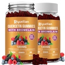 Bromelain, se zinkem, Vitamin C, Elderberry pro Lung Imunitní Supplement pro dospělé děti, Kardiovaskulární, Stárnutí Podpora Žvýkací Vitamíny, Vegan, 120 Počet