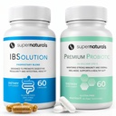 IBSolution Gut Health Bundle - Všechny přírodní Gut Zdravotní podpora & Premium Probiotika w / 40 Miliardy CFU pro podporu nepravidelných Bowels, Bloating, zácpa, plyn, bolesti břicha - 2 balení (120 Caps)