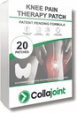 Knee Pain Relief Patch - Hydrogel pro mobilitu a pohodlí s kolagen & Glucosamine - Nízký zápach, 20 Počet