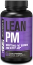 Jacked Factory Lean PM Night Time Fat Burner, Sleep Aid Supplement, & Appetite Suppressant pro muže a ženy - 60 stimulant- Free Veggie hubnutí pilulky