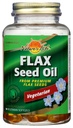 Život přírody 100% Vegetarian Flax Seed Oil Softgels 124; 90- Počet