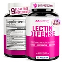 GOBIOTIX Lectin Defense - Lectin Blocker Supplement for Leaky Gut with MSM and Digestive Enzymes - Podpory ve zdraví žen a mužů - Non- GMO + Gluten Free - 60 Kapsle (1)