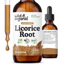 Wild & Organic Licorice Tincture - Stravovací podpora - Čistá Licorice Root Extract Drops - Glycyrrhiza Glabra - Vegan, Cukr & Alcohol- Free Supplement - 2 fl oz