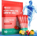 Sugar Free Electrolytes Powder with Natural Flavors, 3X Rapid Hydration Packets with 10 Electrolyte & Vitamíny, Liquid Daily IV, Non- GMO, Gluten- Free, Keto, Vegan, 16 Sticks, Jahoda