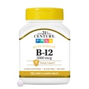 21. století B-12 5000 mcg, 110 Cherry ochucené sublingvální tablety, 110 Počet