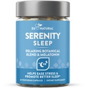 Serenity Sleep Natural Sleep Aid - Potenciální směs hořčíku, kořínků a melatoninu - Přírodní spánkové pomůcky - Non- Habit- Forming způsob, jak relaxovat a získat dobrou noc spánku - 60 Vegan měkké Caps