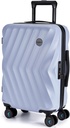 BAGSMART Noste na zavazadlech 22x14x9 Airline schváleno, PC Hardside Suitcase, 20 Inch Carryon s otočnými koly, Cestovní zavazadla Lehké Rolling Suitcase pro ženy (Purple)