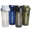 Smartshake Lite 4-Pack Protein Shaker Lahev 800 ml i124; 27 oz - Leakproof Screw-on Lid - BPA Free - Unisex - Mist Gray, Army Green, Black, Navy Blue