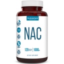 NAC dodatek (N- acetyl cystein) - 1000 mg- Antioxidant Support - Podporuje zdraví a detoxikaci jater - Podporuje Lung a imunitní zdraví - Zeleninové kapsle - 120 Počet - 60 Služeb
