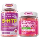 LILICARE Bundle: 5HTP Gummie s magnesium Glycinát - Melatonin zdarma spánkové gumy pro dospělé a děti 8 + & Inositol Gummies Ideal 40: 1 Poměr Myo & D-Chiro Inositol Dodatek