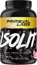 Primeval Labs ISOLIT - syrovátkový proteinový prášek, 100% syrovátkový izolát, 25g proteinu, BCAA, rychlé absorbování, snadné trávení (jahodový koláč, 2lb)
