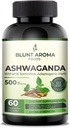 Ashwagandha Extract Capsule - Velká síla 5200mg prášku. Míchaná zázvorová kořen, kurkumin, kořen alkanet a černý pepř - 60 Kapsle - 2 měsíční dodávka
