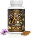 Doplněk pro oční vitamíny - se Saffron, Lutein & Zeaxanthin - Modrá světelná obrana, makulární a retinová podpora, zmírňuje únavu očí a zlepšuje noční vidění - 60 Kapsle
