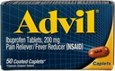 Advil Pain Reliever / Horečka Reducer 200 mg potahované tablety 50 ea (Balení po 6)