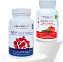 Bricker Labs Balance & Flow Duo: Blood Flow and Support Support: Big V Triple Strength Vanadyl Sulfát a OptiFlow Blood Flow Dodatek