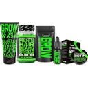 Beard Growth Kit w / Biotin Hair Growth Vitamíny + GROW 11- in-1 Hair Growth Shampoo w / Biotin + 2X Thickening Mustache Wax pro muže + Grow Beard Growth Rowth Oil pro muže - Vyrobeno v Americe