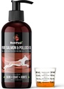 Čistý Aljašský losos a Pollock olej pro psy a kočky kůže a kabát - Rybí olej kapalný s čerpadlem - podporuje společné funkce a zdraví srdce - Omega 3 Liquid Food Supplement - All Natural EPA + DHA - 8oz