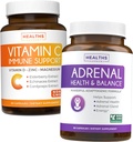 Bundle Adrenal Support & Vitamin- C Immunication Support - Adrenal- C Immunication Bundle - Adrenal Support & Cortisol Manager (Non- GMO) & Vitamin C Immunitary Support (Non- GMO) Imunitary System Booster Supplement