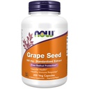 Nyní Potraviny doplňky, Grape Seed 100 mg - Standardizovaný extrakt, vysoce koncentrovaný extrakt s minimem 90% polyfenolů, s vitamínem C, 200 Veg Kapsle