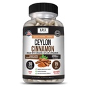 Kaya Naturals Ceylon Skořice Dodatek 124; 1200mg na Serving, Vegan - Non- GMO & Gluten zdarma - 30 Kapsle