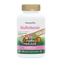 Natures Plus Animal Parade Gold Multivitamine Dětské žvýkačky - Vodní meloun Flavor - 120 Animal- Shaped Tablety - Vitamin D3, K2 & Probiotika - Vegan, Gluten zdarma - 60 Celkem Service