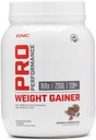 GNC Pro Performance Weiner Gainer Powder, 50g Protein, High Calorie, 700 Calories, Podporuje Mass and Muscle Recovery, MCT, BCAA, 3. strana Tested, Double Chocolate, 6 Služení, 2,5 liber