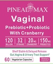 Vaginální Prebiotická + Probiotická s Cranberry, 120 Milionů CFU, 32 Strains, 150 mg Prebiotika