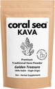 Kava Powder Noble Kava Kava Root Drink Vanuatu Traditional Grind Tea Calming Vylepšení Vyvážená silná přírodní hořkost Flavor zlatý poklad 8oz