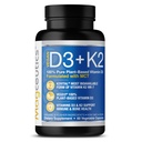 Vitamin D3 K2 s MCT, 5000 IU Veganu D3 & 100 mcg MK7 K2, podpora silných kostí a imunitního zdraví - 60 Kapsle (60 dní dodávky)