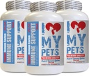 MILUJI MOJE PETS LLC imunitní systém pro kočky - CAT Imunitní podpora - Booster - Zdravý doplněk - kočky Alergické Chews - 180 léčby (3 láhve)