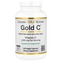 California Gold Nutrition Gold C USP Grade Vitamin C dodatek - Imunitní podpora a sezónní Wellness - Vegetarian Friendly - Gluten Free, Non- GMO - 1000 mg - 240 Veggie Kapsle