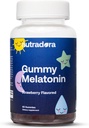 Melatonin Děti Spánek Gummies - Spánek Gummies pro děti a dospělé Nápověda k regulaci spánku, Wake Cycle, Relaxace, Vylepšení spánku Excellence, Jahodová příchuť, Made in USA, 60 Gummies