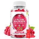 Vápník Magnesium Zinkové gumy s vitaminem D3, bez cukru vápníkové gumy pro ženy, Malina Flavor - 60 Počet