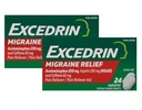 Excedrin Migréna Pain Reliever Caplet, 24 Počet (Balení po 2)