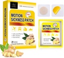 Motion Nemoci Záplavy pro Cruise, Non Drowsy Moře Nenemocnost Záplavy pro loď, Auto a letadlo, Vodotěsné Auto Motion Nenemocnost Záplata s Ginger Extract pro cestování, 20 Počet