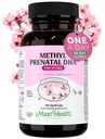Maxi Health - Methyl Prenatal DHA Prenatal Vitamins Ženy - Lékařské přípravky, Kosher, Gluten Free Prenatal Multivitamin s 25 Nutrienty Včetně DHA, Kyselina listová & Více, 60 Tekuté Caps