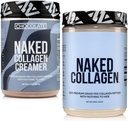 NAKED Kolagen Káva Smetana Čokoláda 40 Služeb + Kolagen Peptidy Protein Powder Neochucený 60 Servings Bundle: Non- GMO, Keto, Gluten- Free, Paleo- Friendly, Soy- Free.