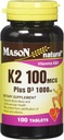 Mason Natural Vitamin K2 100 mcg Plus D3 1000 IU tablety 100 Počet na balení po 3 celkem 300 tablet