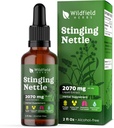 Stinging Nettle Root Extract Drops 2000mg (Urtica dioica L.) Bylinný dodatek Absorbs lepší než kapsle, 1 měsíc Dodávka, 84 Služební, Alkoholicko-Volný tinktura - 2 Oz, balení po 1